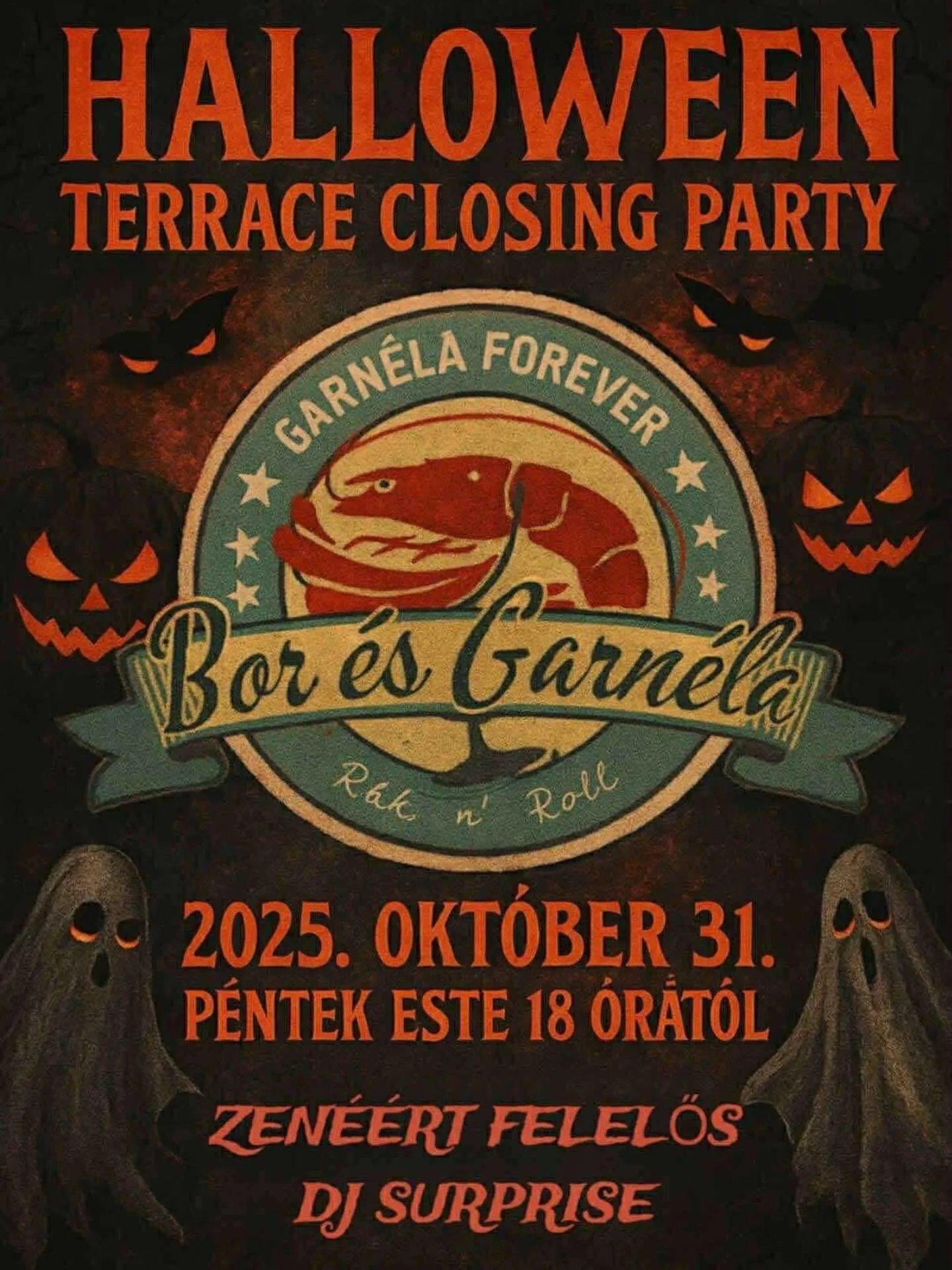 Halloween esemény plakátja
